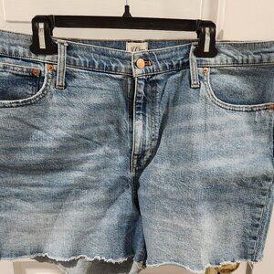 J Crew Raw edge denim shorts